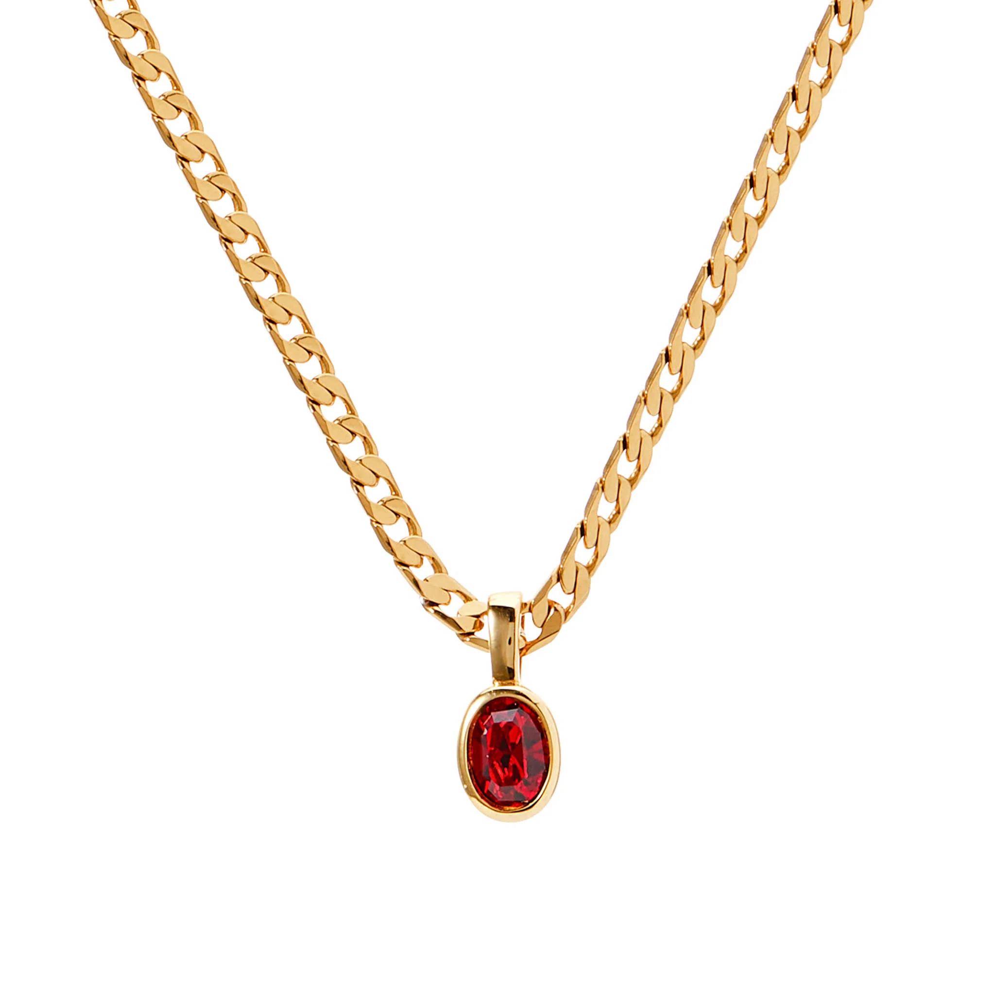 Bella Necklace - Ruby Red