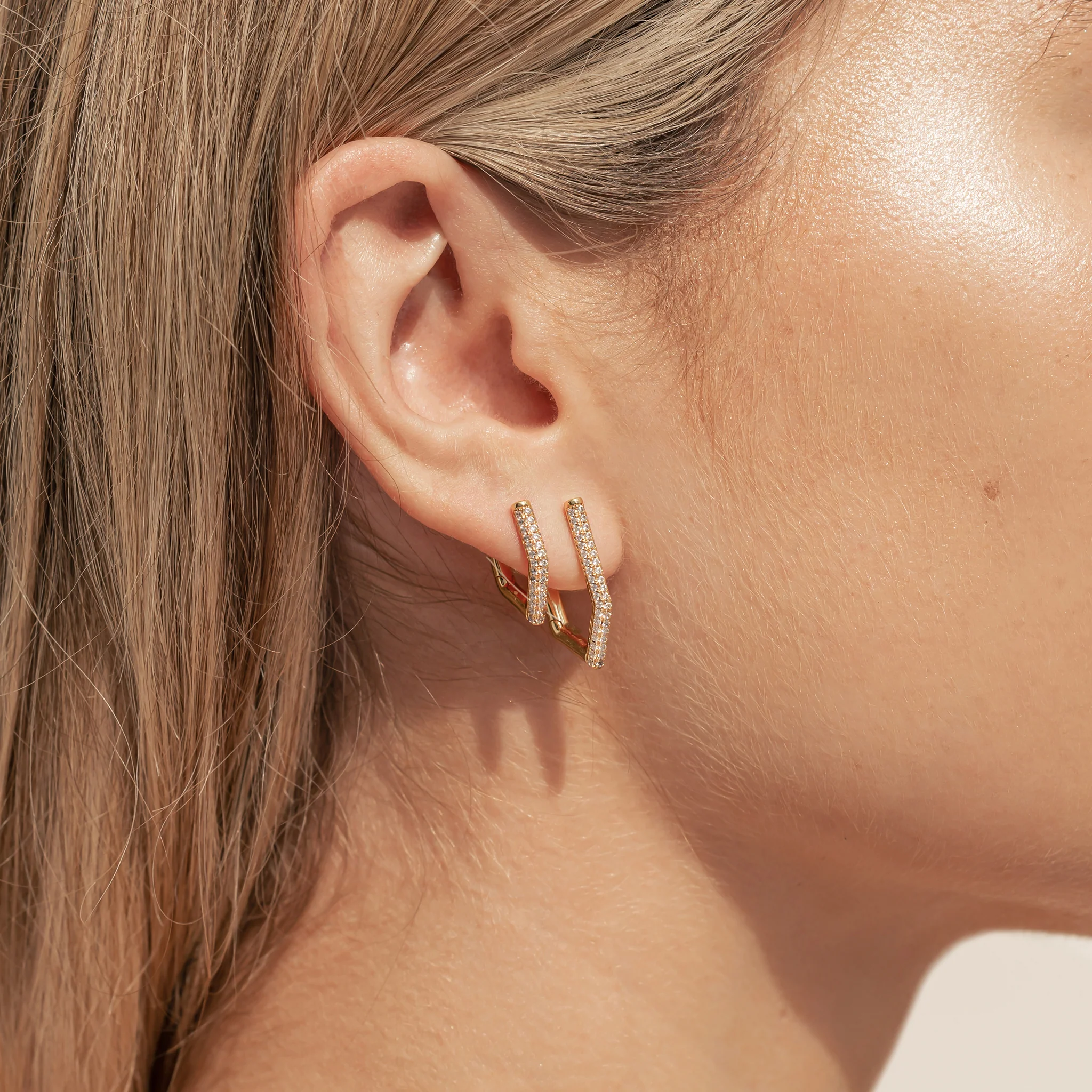 Jodi Earrings with Crystals - Image 2