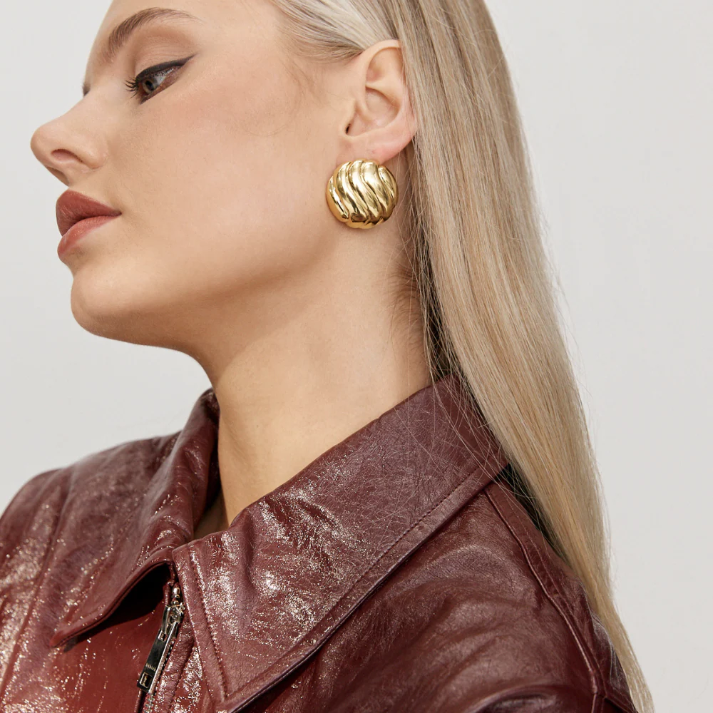 Riley Earrings - Gold - Image 2