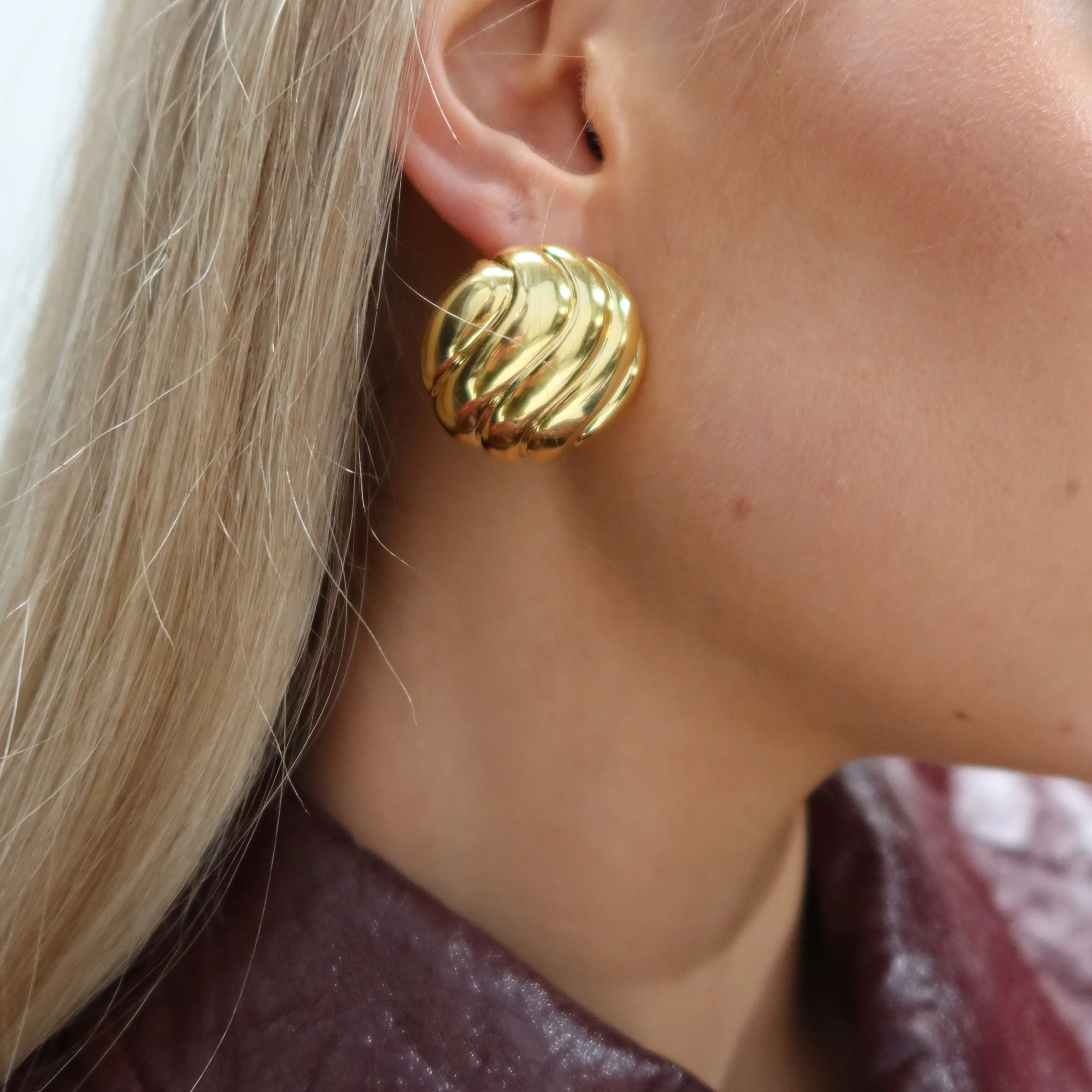 Riley Earrings - Gold - Image 3